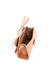 Bolsa Satchel Transversal Retangular - Nude BSI-6074 - NU