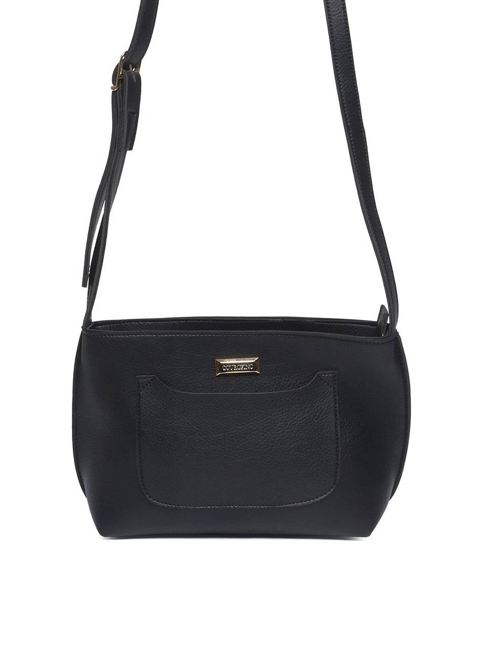 Bolsa Baguette Bolso Pequena Preta BSI-5553 - PR