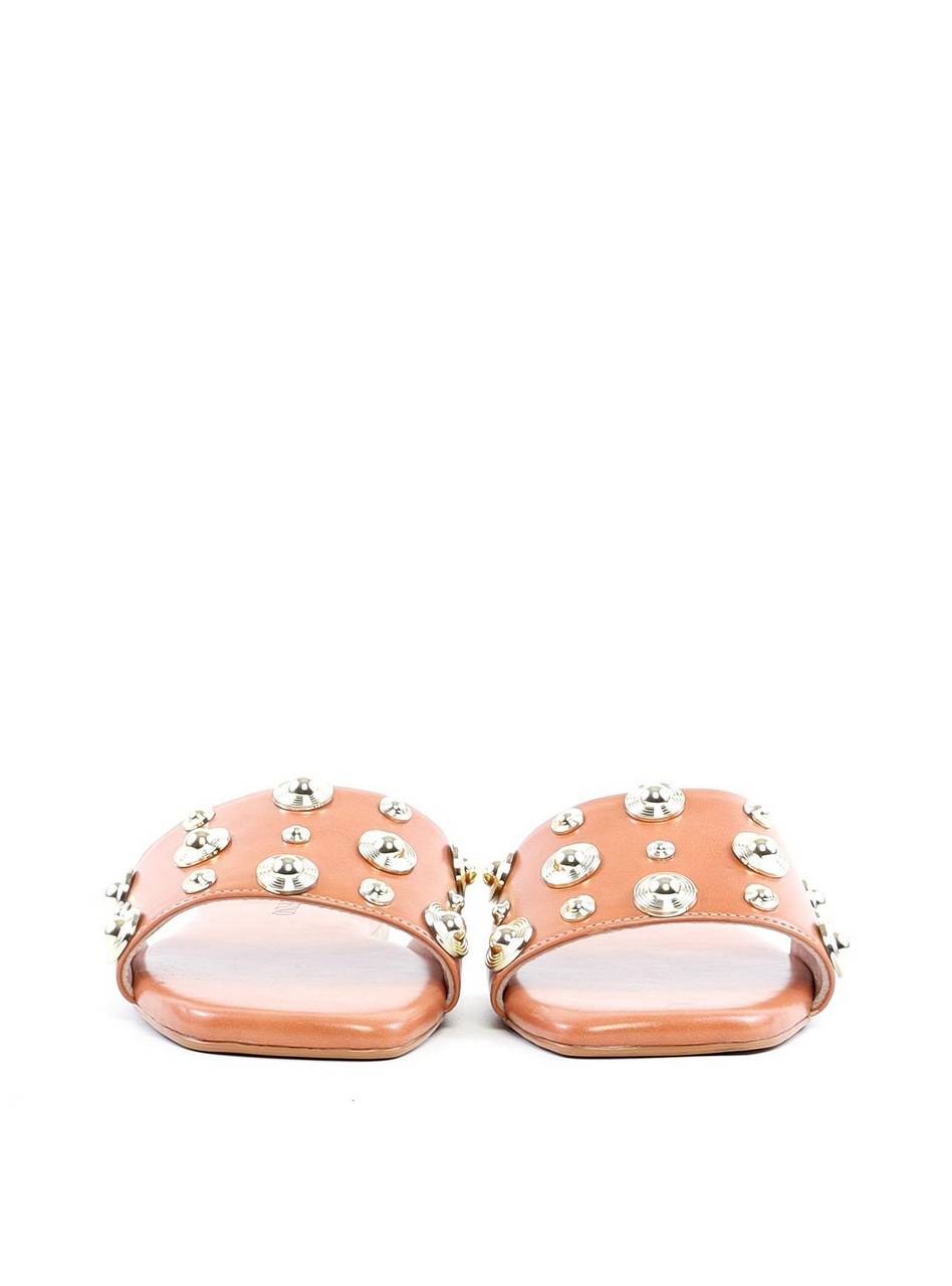 Rasteira Slide com Rebites - Nude SDI-11896 - NU