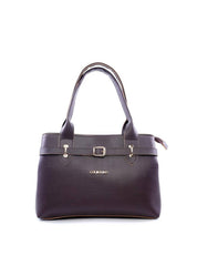Bolsa Tote com Alça de Mão e Detalhe de Cinto - Preta BSI-6055 - PR
