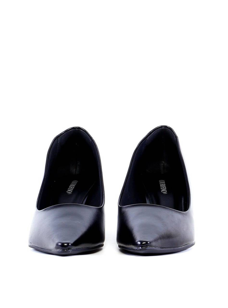 Scarpin Liso com Salto Anabela - Preto SD-12013 - PR