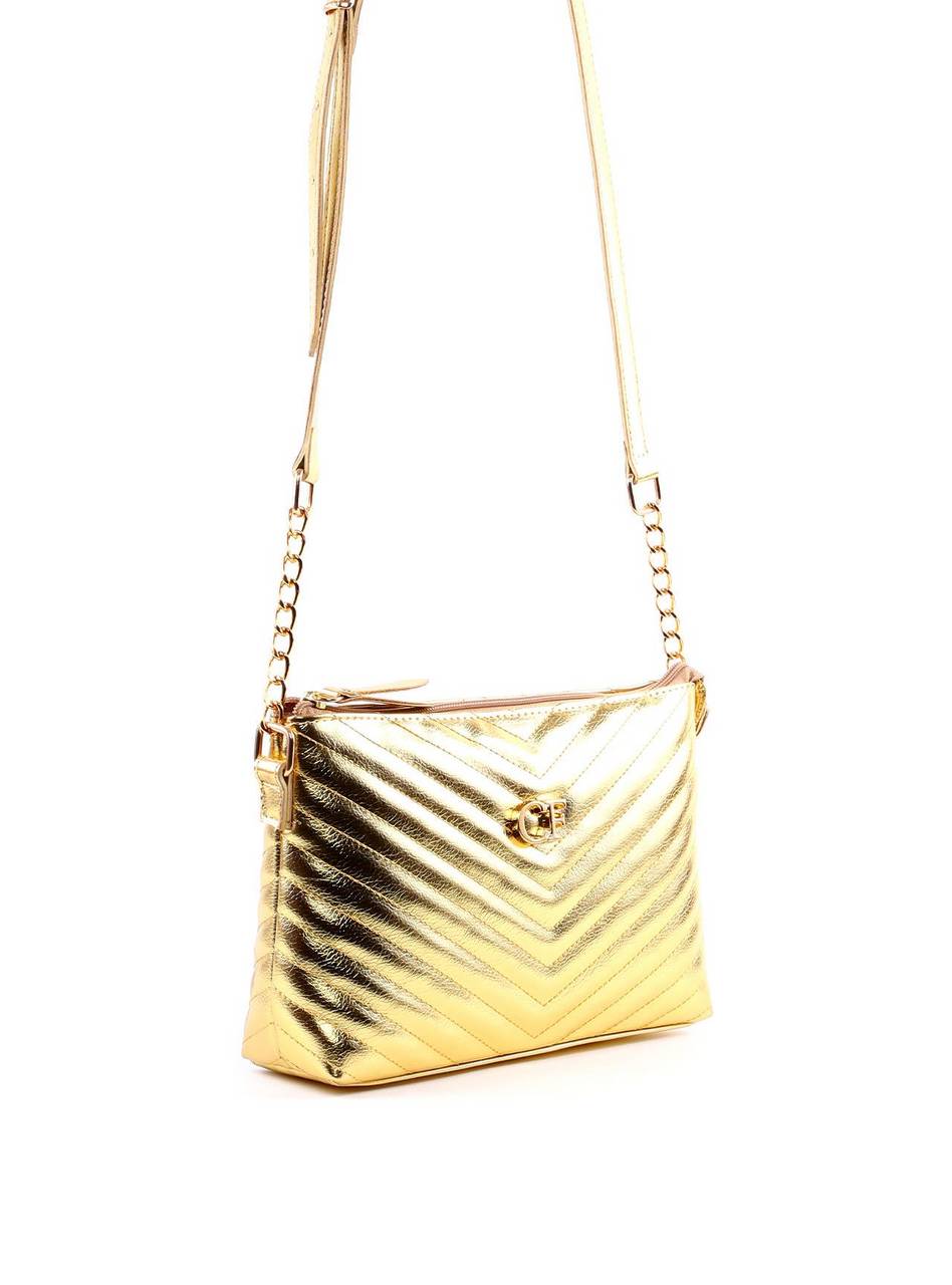 Bolsa Carteira Transversal com Costura - Ouro BSI-6318 - AU