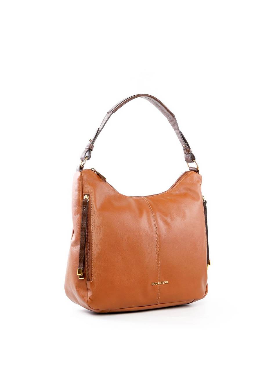 Bolsa Hobo Grande com Bolsos Frontais - Castor BSI-6468 - CS