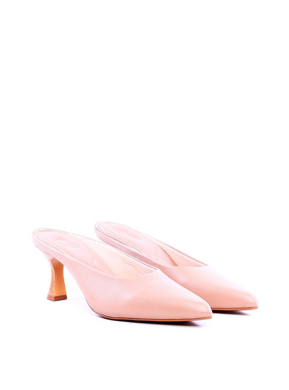 Mule Salto Taça Bico Folha - Nude SDI-11980 - NU