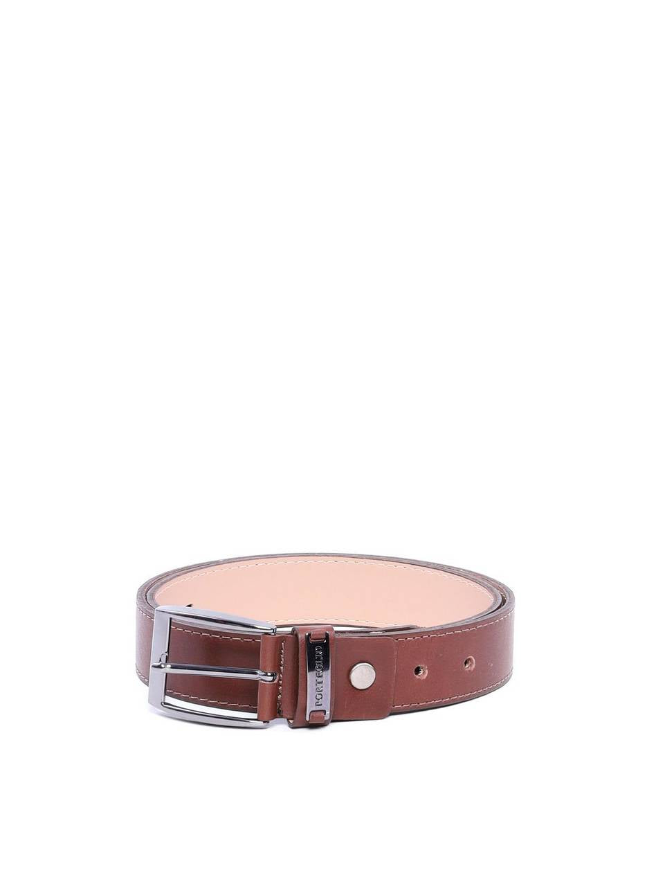 Cinto Feminino Largo de Couro com Fivela e Passador Orgânico - Cacau CTI-992 - CA