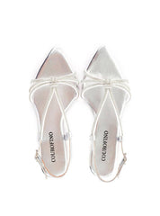 Rasteira Bico Fino com Tira de Strass - Prata SDI-11937 - PT