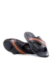 Chinelão Masculino com Tiras Cruzadas - Preta SDI-12162 - PR