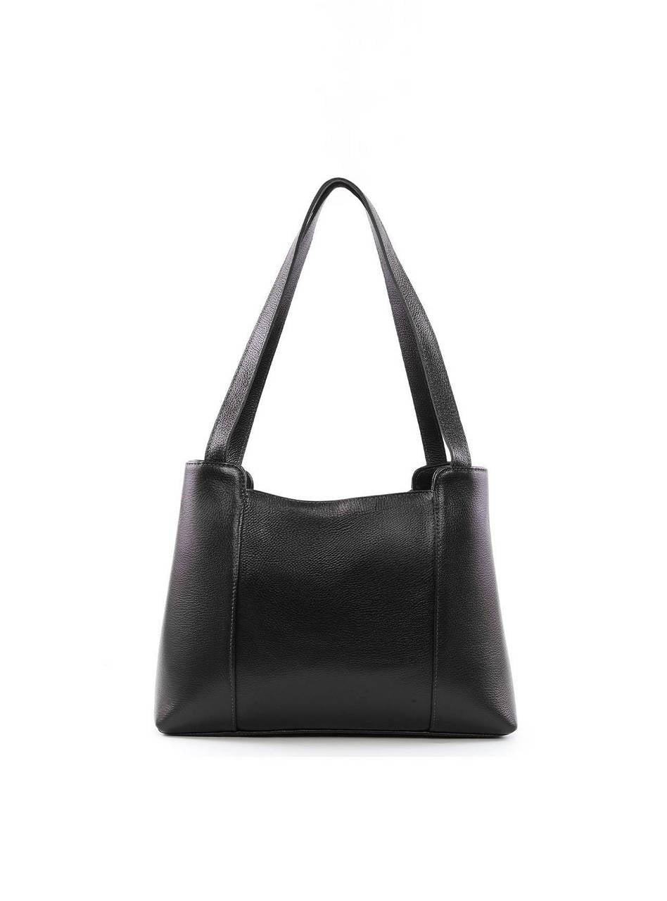 Bolsa Tote Quadrada com 3 Divisórias - Preta BSI-6398 - PR