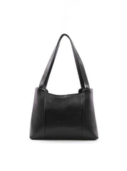 Bolsa Tote Quadrada com 3 Divisórias - Preta BSI-6398 - PR