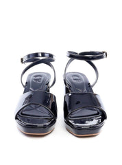 Sandália Salto Bloco Meia Pata Verniz - Preta SDI-11756 - PR