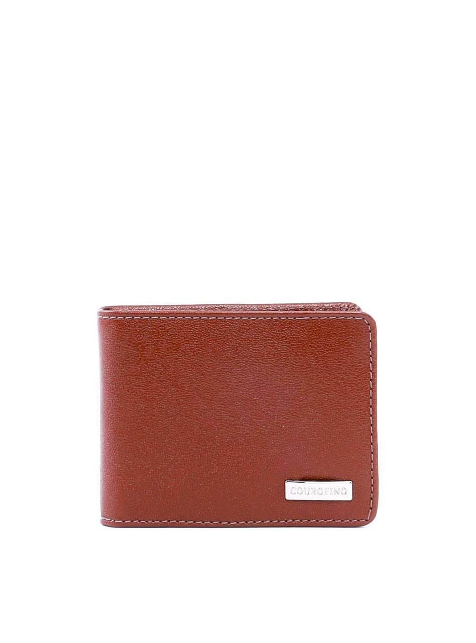 Carteira Masculina em Couro Clássica com Porta-Cartão Removível - Castor CAI-1010 - CS