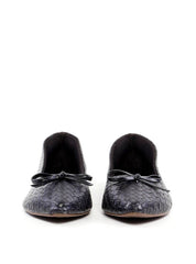 Sapatilha Bico Fino Tresse com Laço - Preta SDI-11947 - PR