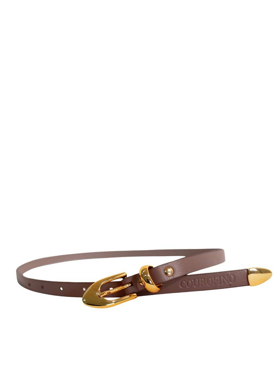 Cinto Casual Feminino Couro Cacau CTI-930 - CA