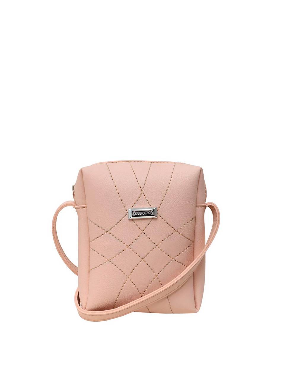 Bolsa Bag Pequena Transversal Costura Trançada Nude BSI-5466 - NU