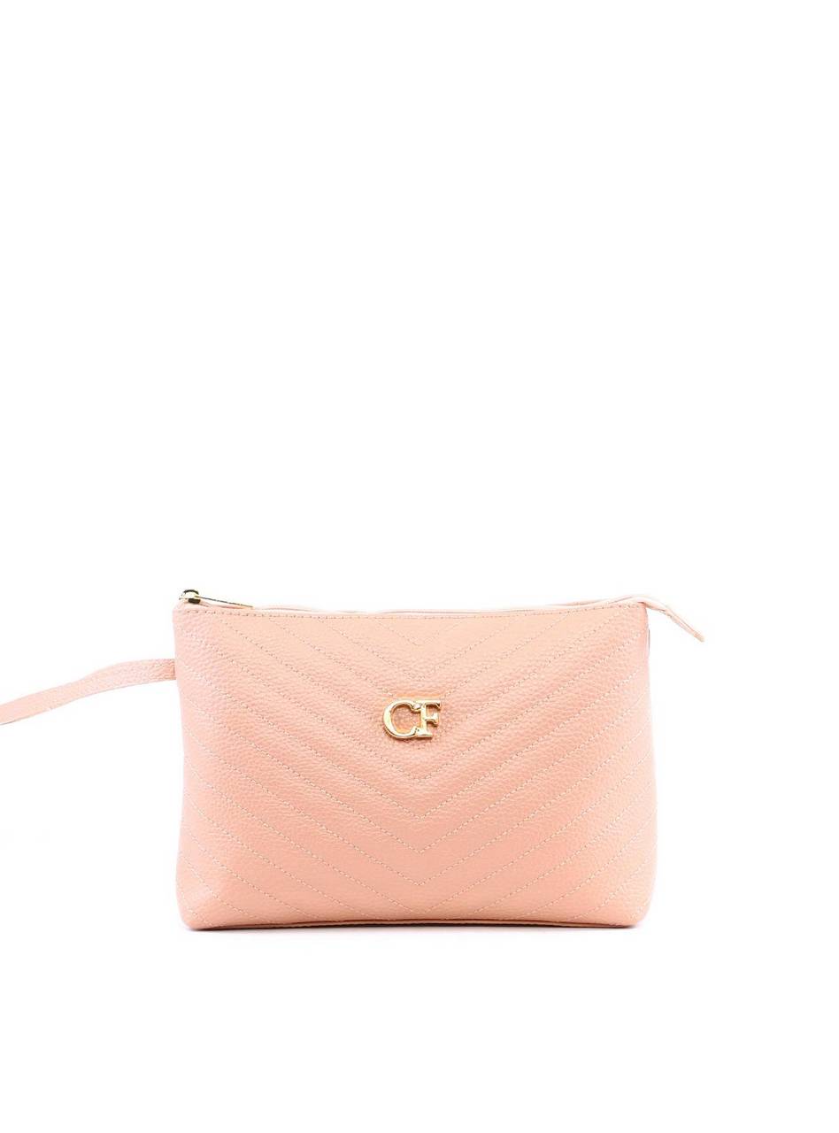 Bolsa Clutch com Detalhe de Costura - Nude BSI-6317 - NU