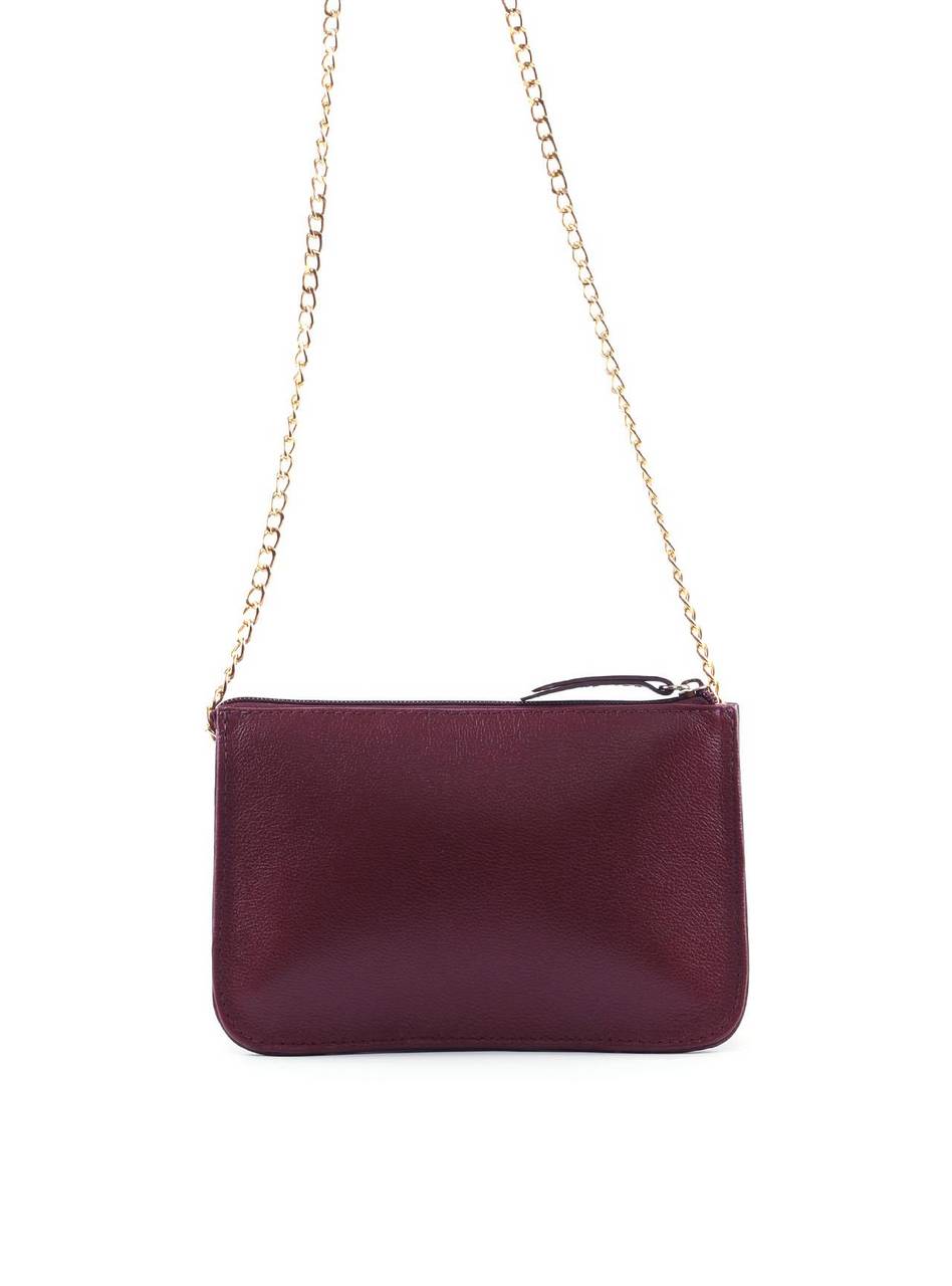 Bolsa Transversal Pequena 3 Divisórias - Vinho BSI-6405 - VI