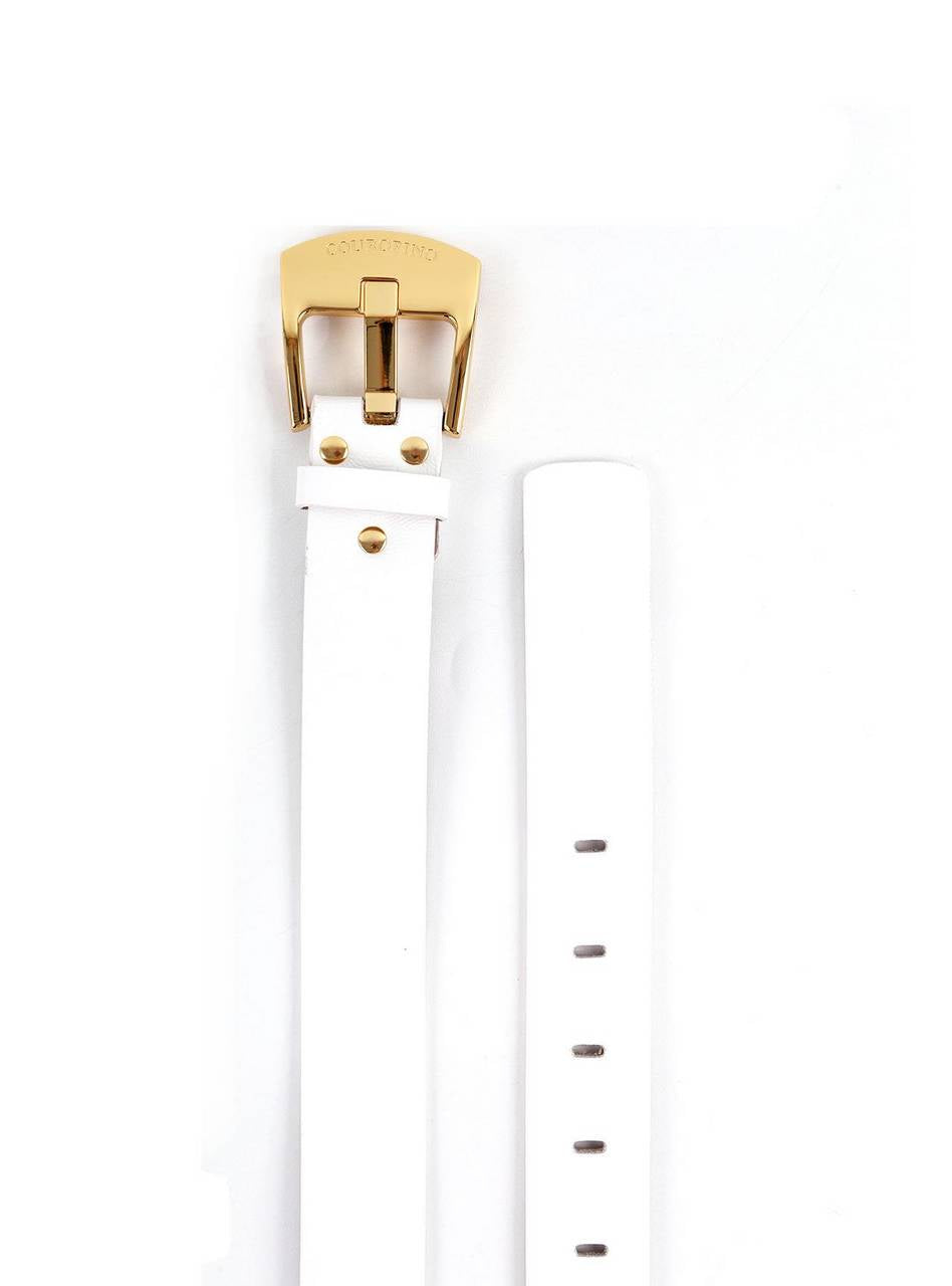 Cinto Feminino Largo com Fivela Quadrada - Branco CTI-1011 - BR