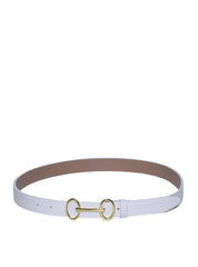 Cinto Feminino em Couro com Fivela Bridão - Branca CTI-973 - BR