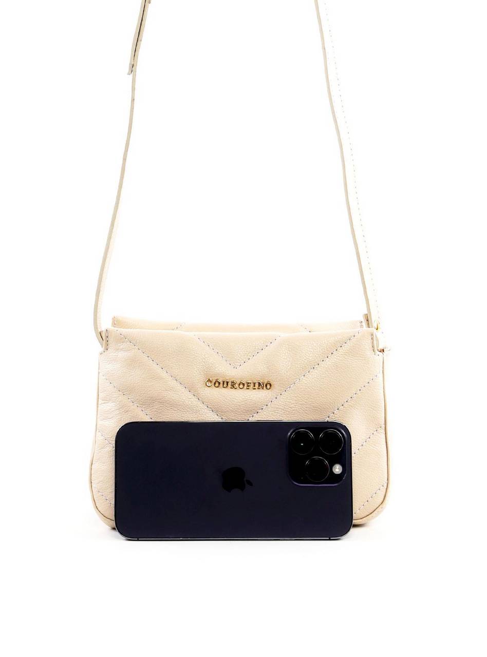 Bolsa Tote Transversal com Matelassê em V - Fenno BSI-6437 - FE