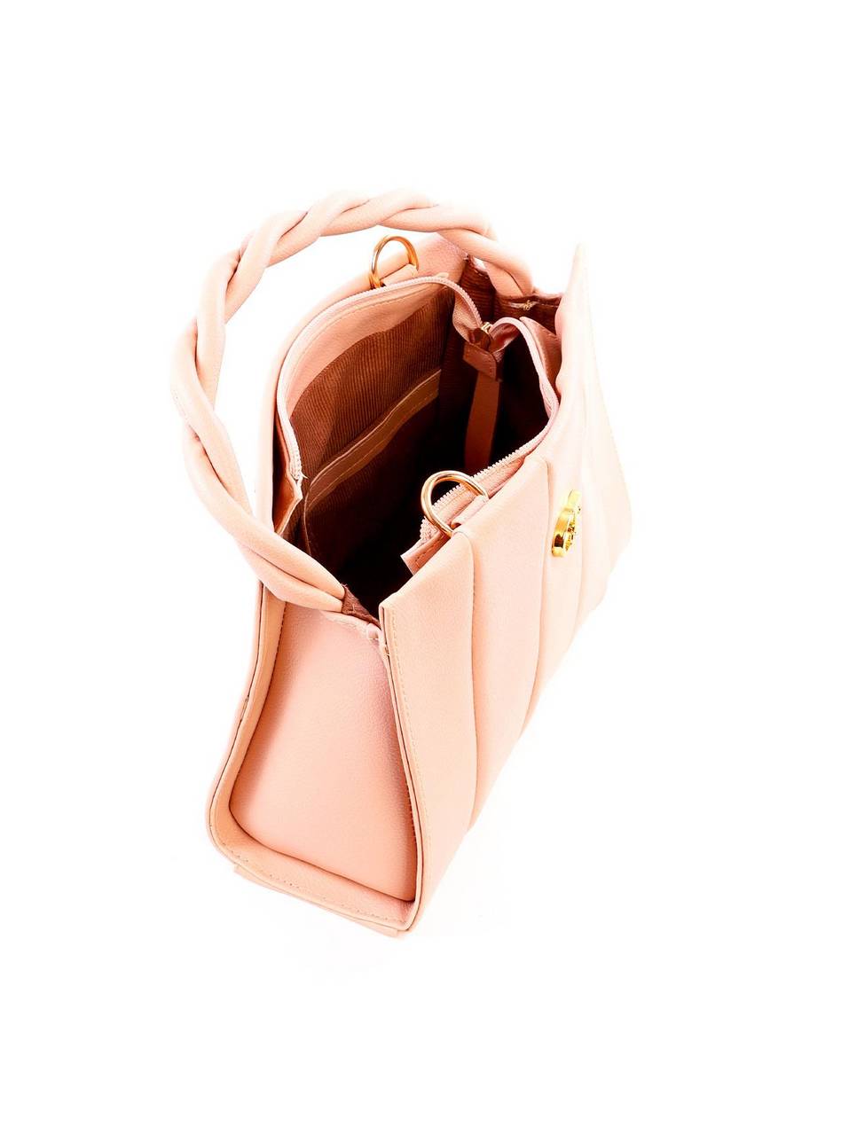 Bolsa Tote com Alça Retorcida - Nude BS-6155 - NU