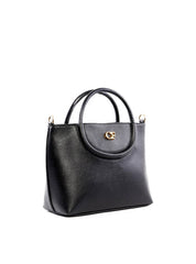 Bolsa Tote Transversal com Alça Redonda - Preta BSI-6450 - PR