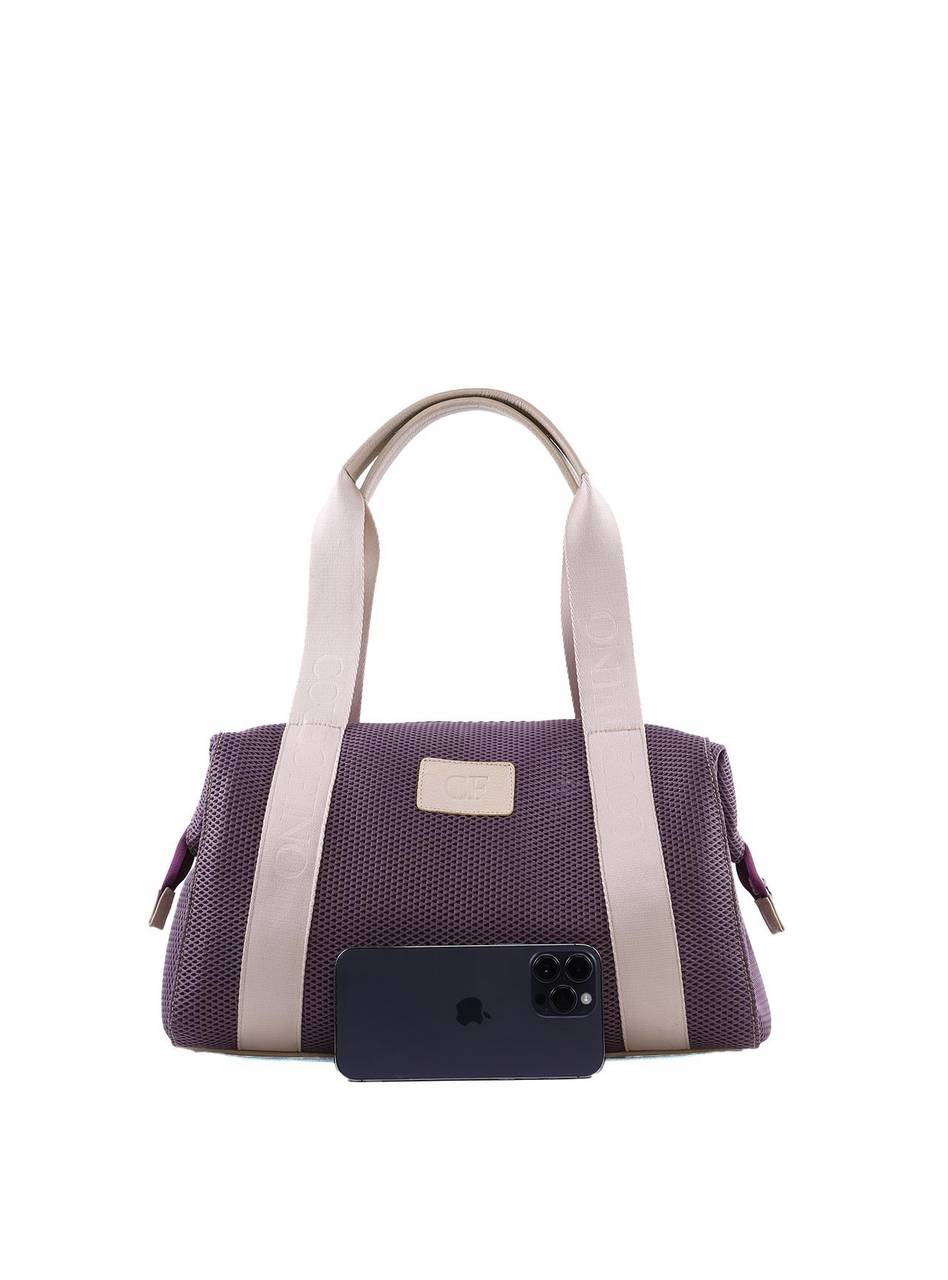 Bolsa Baú em Tela com Fita na Alça - Roxo BSI-6400 - RO