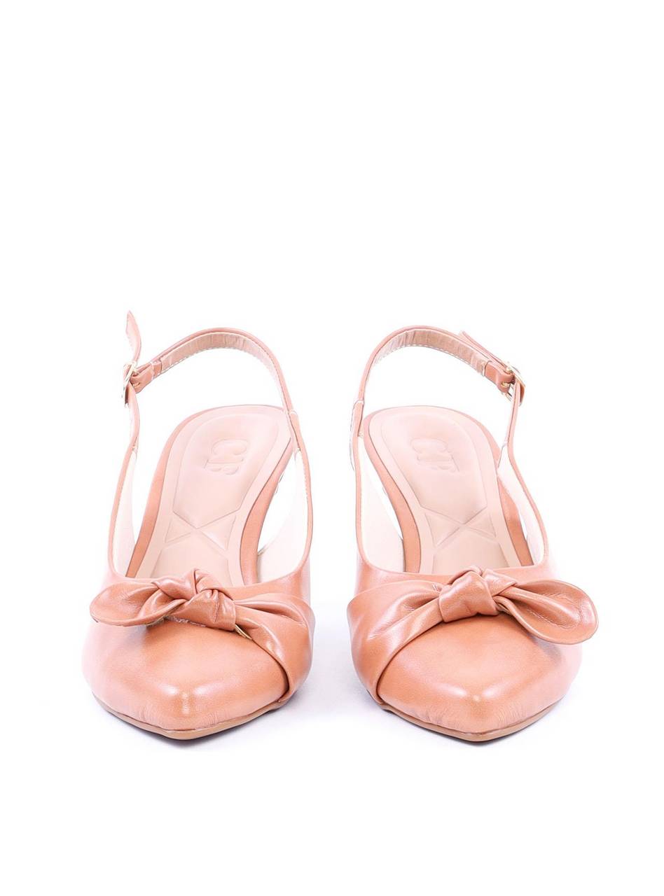 Scarpin Slingback com Detalhe em Nó - Nude SDI-11796 - NU