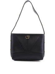 Bolsa Tote Média com Costura e Esferas Douradas - Preto BSI-6410 - PR