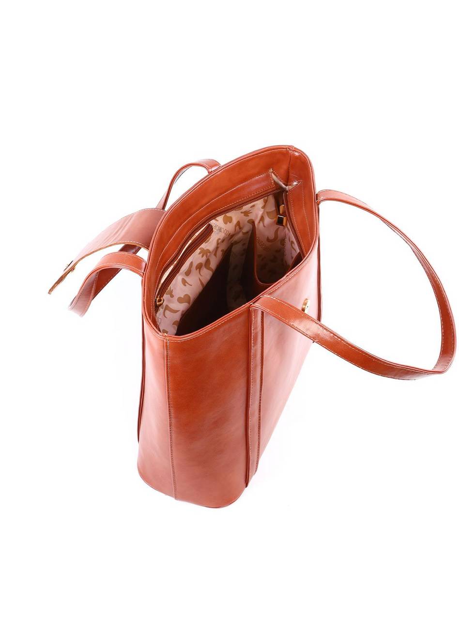 Bolsa Tote com Flor Frontal - Castor BSI-6359 - CS