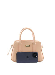 Bolsa Tote Quadrada com 3 Divisórias - Nude BSI-6474 - NU