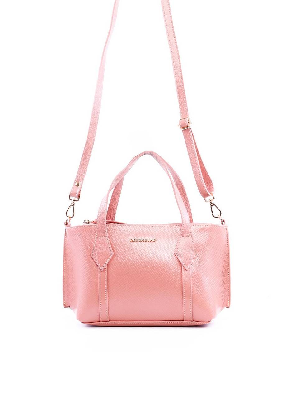 Bolsa Tote Alça Dupla Croco - Nude BSI-6329 - NU