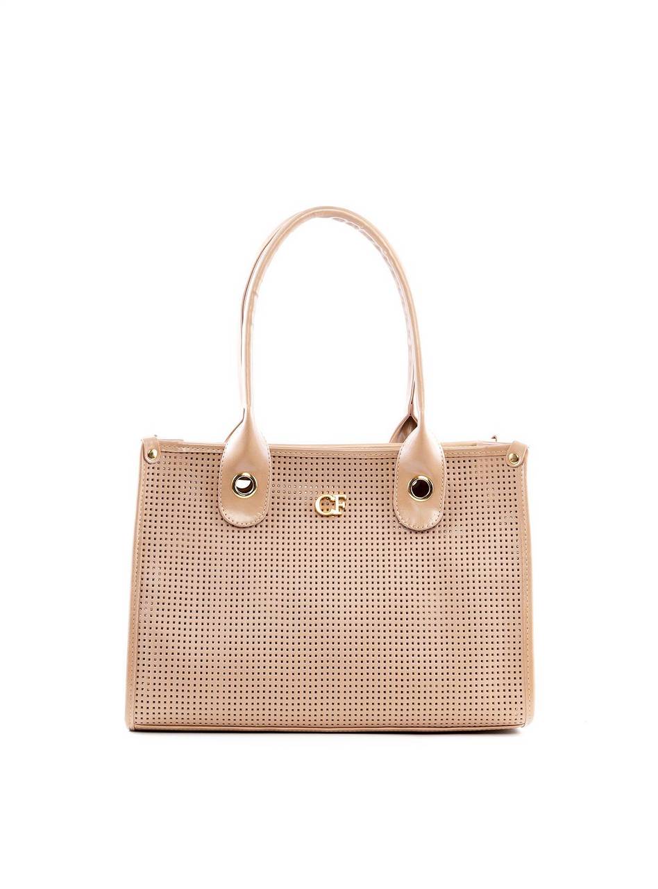 Bolsa Tote Praia Tela - Nude BSI-6438 - NU