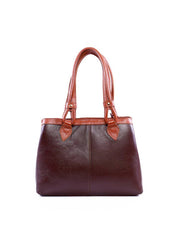 Bolsa Alderice Tote Detalhe Costura e Bag Charm - Cacau BSI-6322 - CA