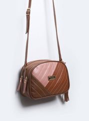 Bolsa Bag Couro Transversal Vassourinha Castor BSI-5078 - CS