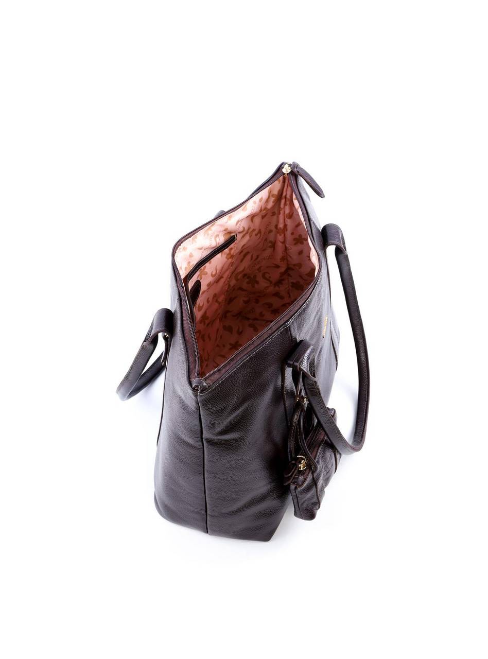 Bolsa Tote com Big Charm e Mini Bolsa - Cacau BSI-6049 - CA