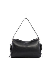 Bolsa Hobo com Bolsos Laterais - Preta BSI-6452 - PR