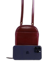 Bolsa Bag Transversal Coração Porta Celular - Vinho BSI-6396 - VI