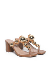 Sandália Feminina Tamanco Salto Bloco - Castor SDI-11563 - CS