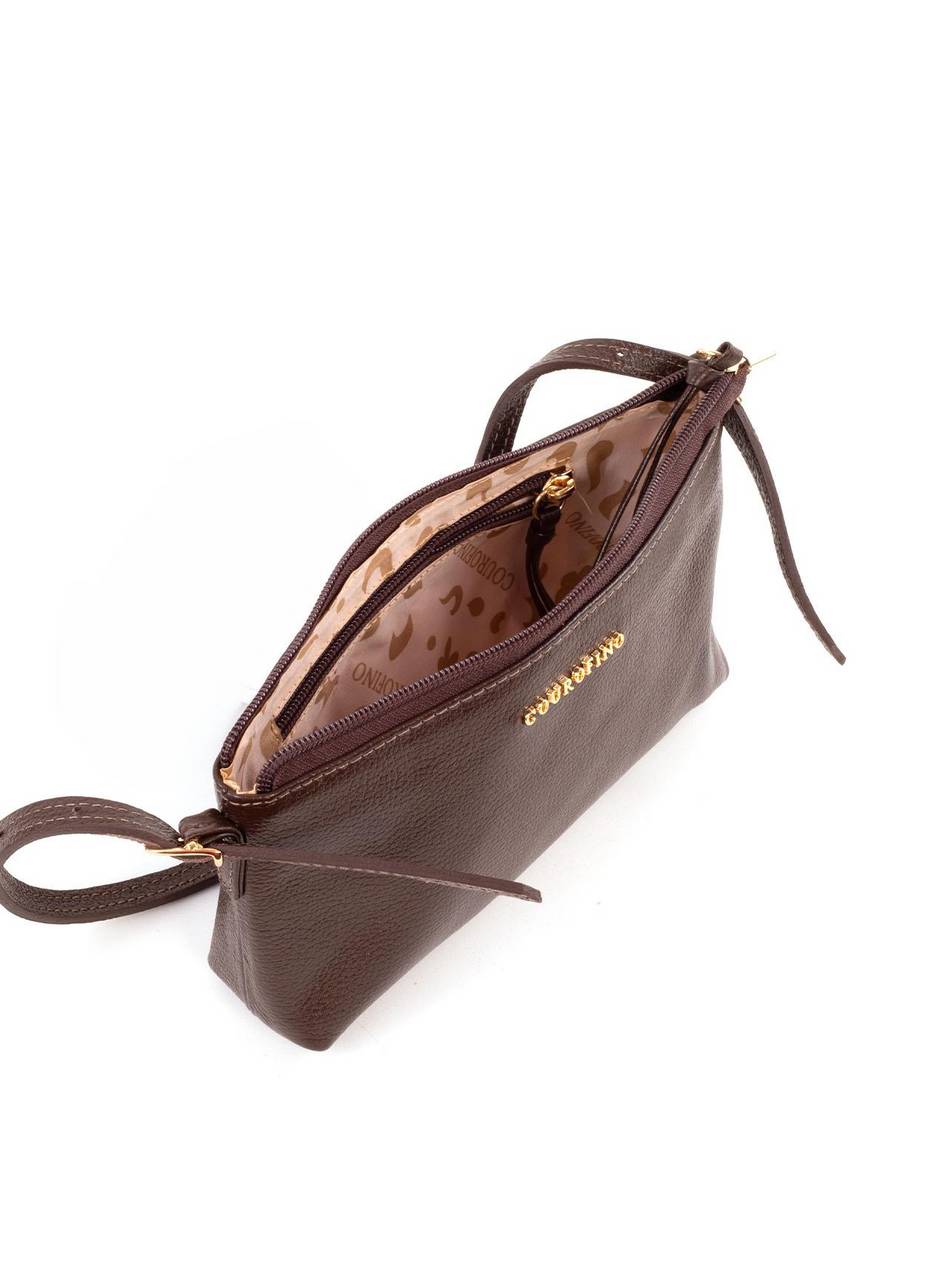 Bolsa Baguete Alça Mini Fivelas - Cacau BSI-6382 - CA