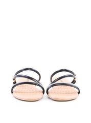 Rasteiras Comfort Tiras Finas com Strass - Preta SDI-11920 - PR