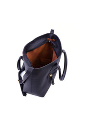 Bolsa Tote de Mão com Costuras - Preta BSI-6131 - PR