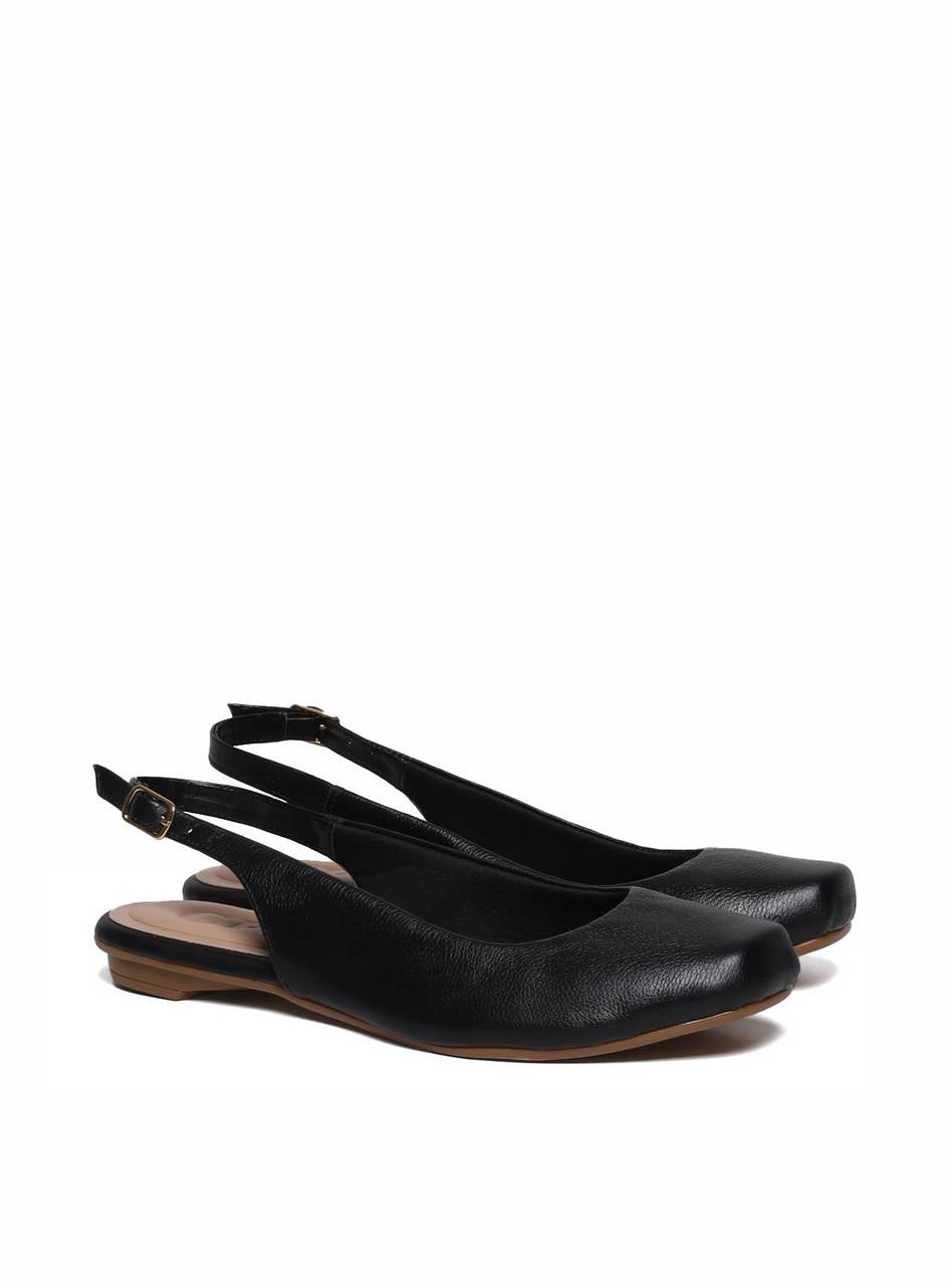 Sapatilha Slingback Bico Redondo - Preta SDI-11687 - PR