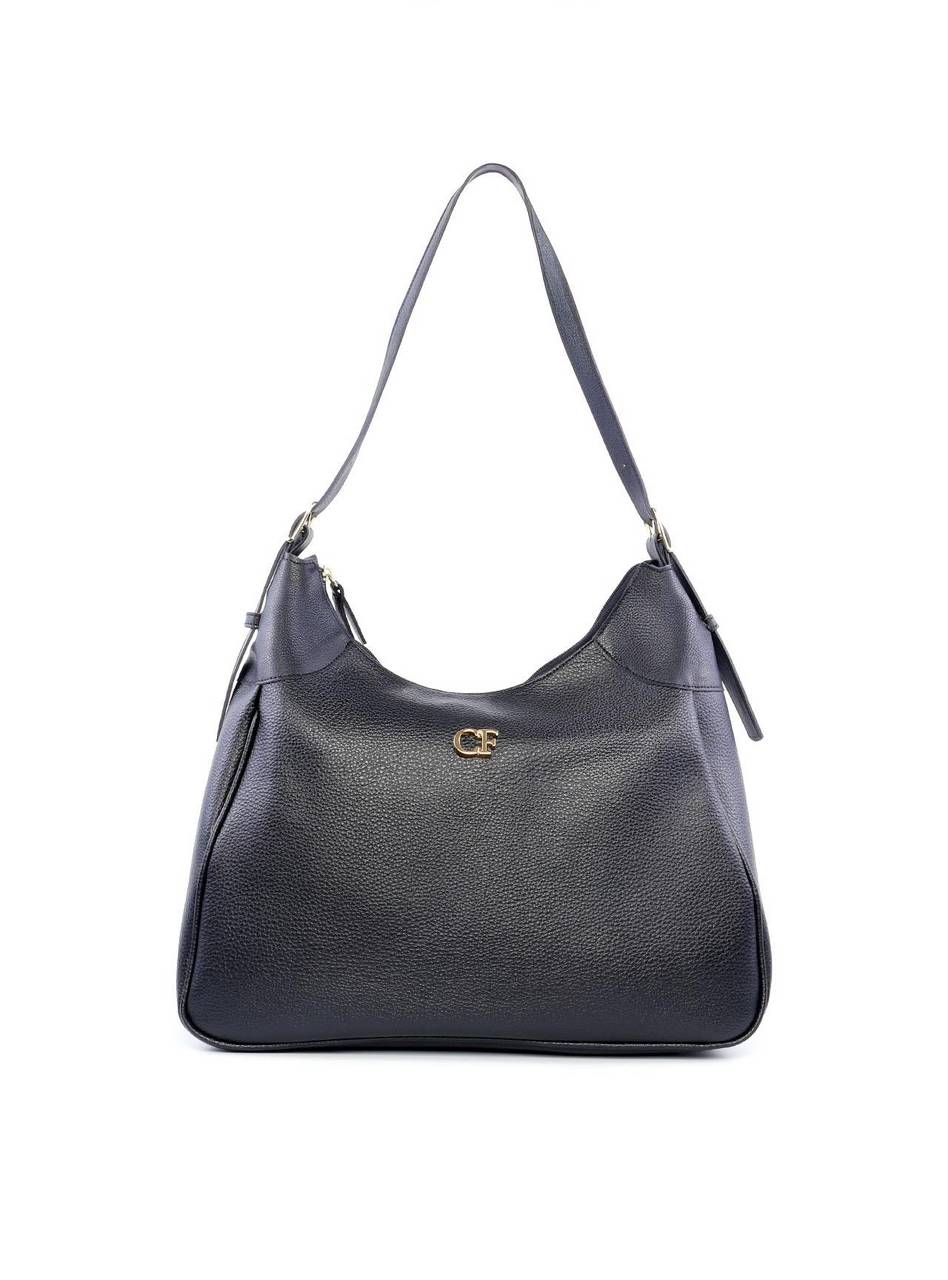 Bolsa Hobo com Fivelas e Recortes em Sintético - Preta BSI-6202 - PR