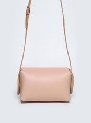 Bolsa Feminina Transversal Detalhes Rebite Lateral Nude BSI-5888 - NU