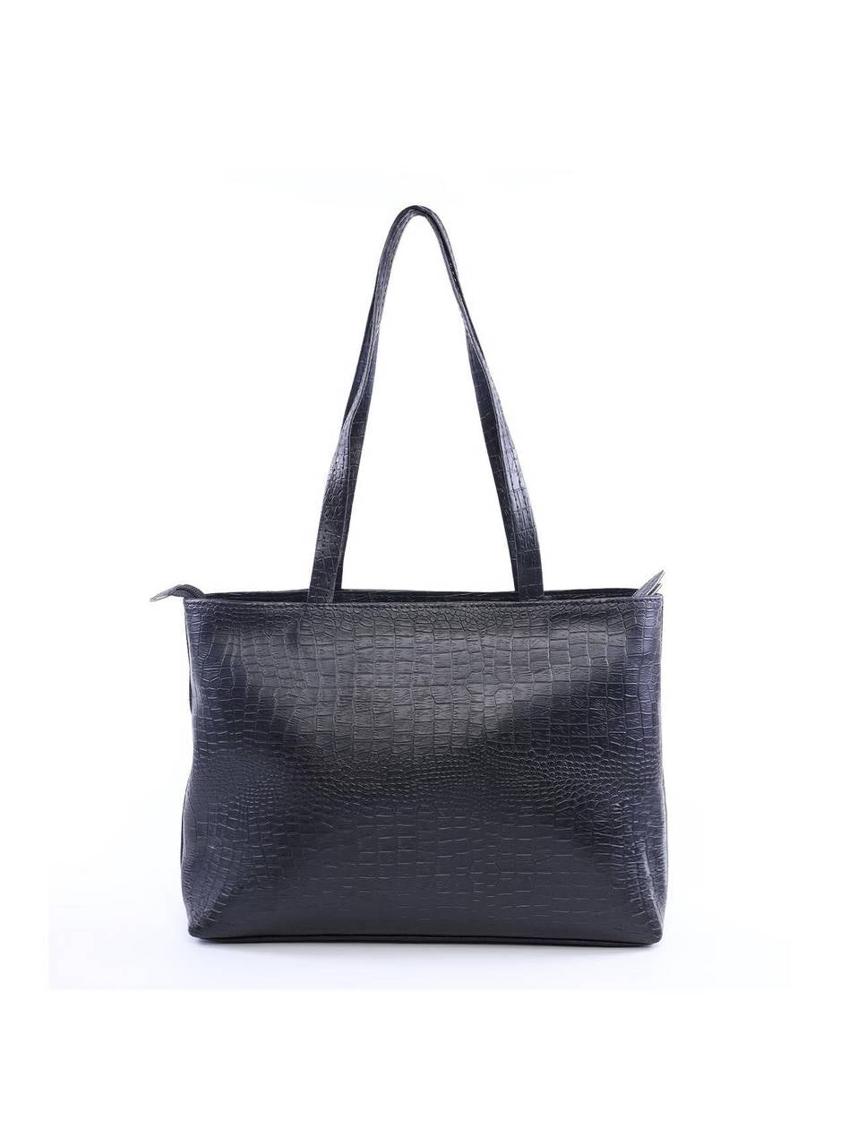 Bolsa Shopper Tiracolo com Bolso Grande Frontal - Preta BSI-6096 - PR