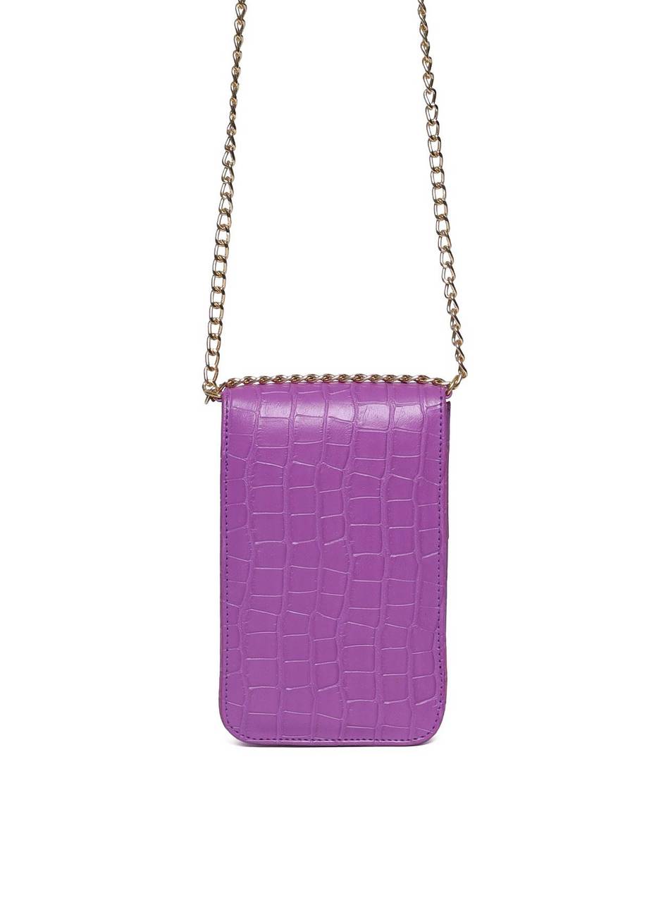 Bolsa Carteiro Transversal Alça Corrente Roxa BSI-5420 - RO