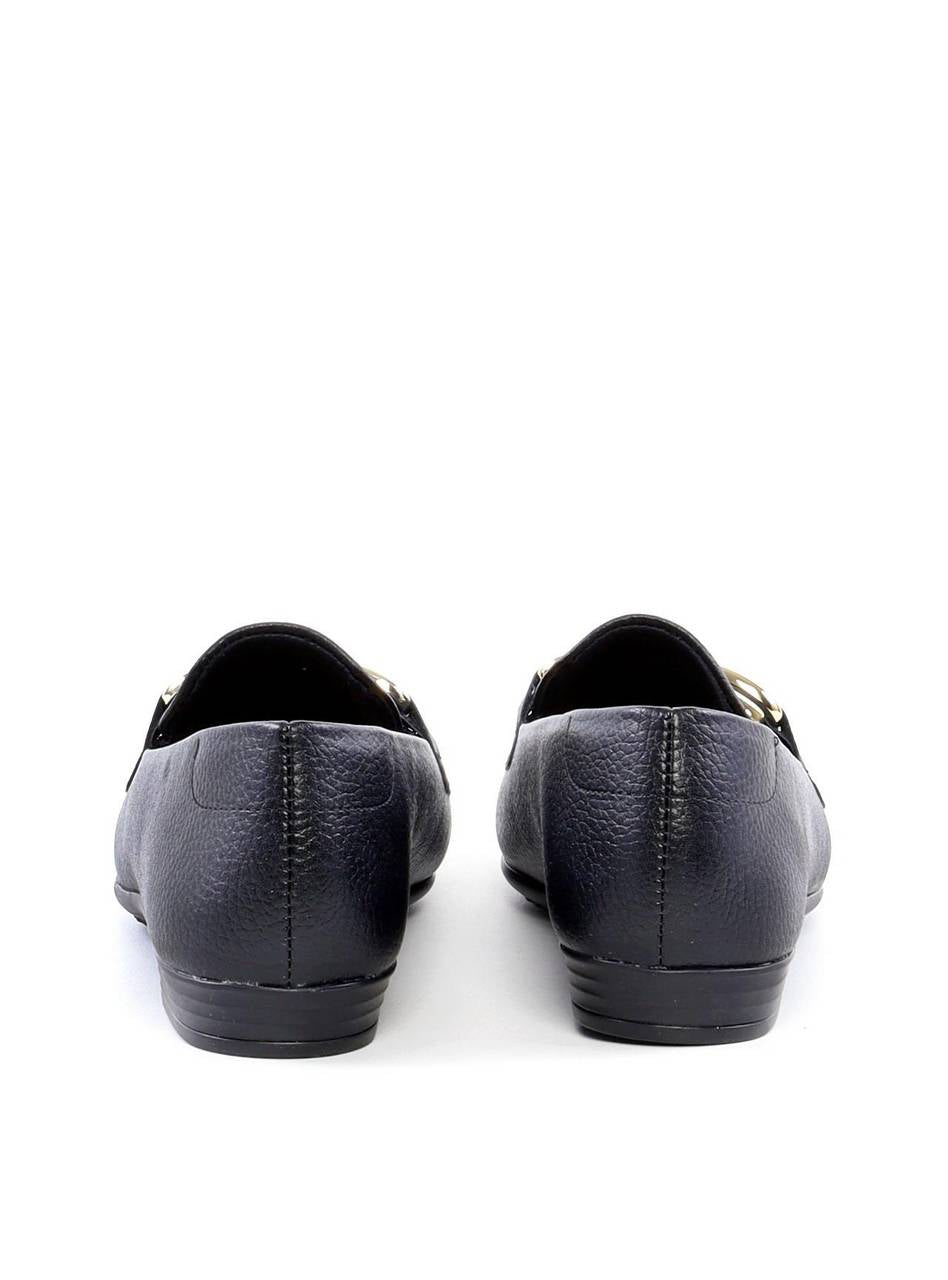 Mocassim com Bridão Retorcido - Preta SP - 12197 - PR
