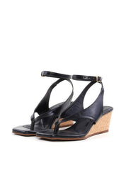 Sandália Anabela de Cortiça - Preta SDI-12088 - PR