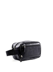Necessaire Masculina Média Alça Couro Preta NSI-126 - PR