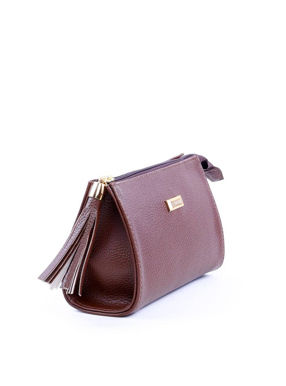 Necessaire Quadrada com Barbicacho - Cacau NSI-149 - CA